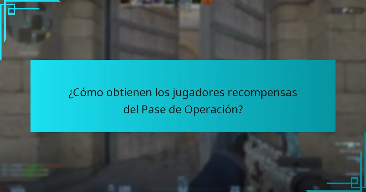 ¿Cómo obtienen los jugadores recompensas del Pase de Operación?