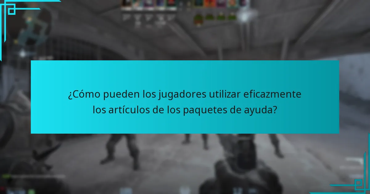 ¿Qué artículos se pueden encontrar en los paquetes de ayuda de Counter-Strike 2?