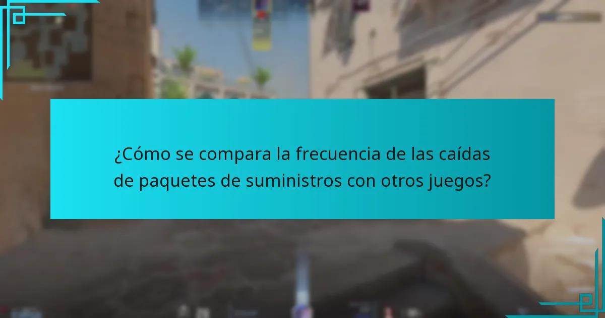 ¿Qué actualizaciones recientes han afectado las caídas de paquetes de suministros?