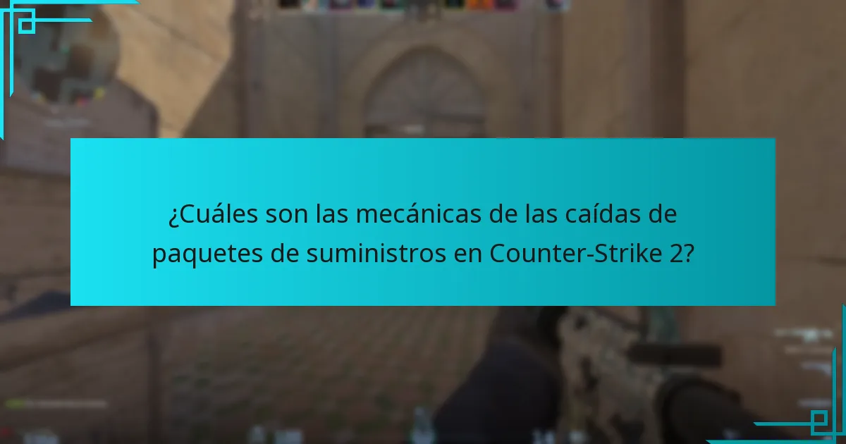 ¿Qué ayudas visuales pueden ayudar a entender las caídas de paquetes de suministros?