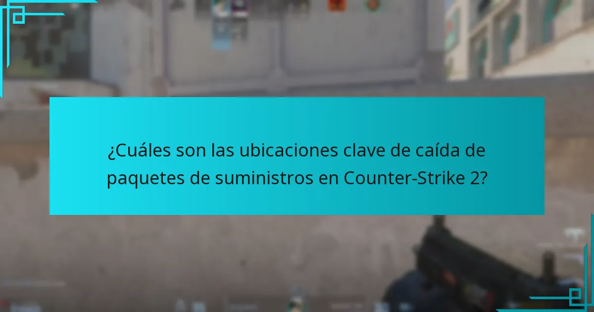 ¿Cómo se comparan las caídas de paquetes de suministros con versiones anteriores de Counter-Strike?