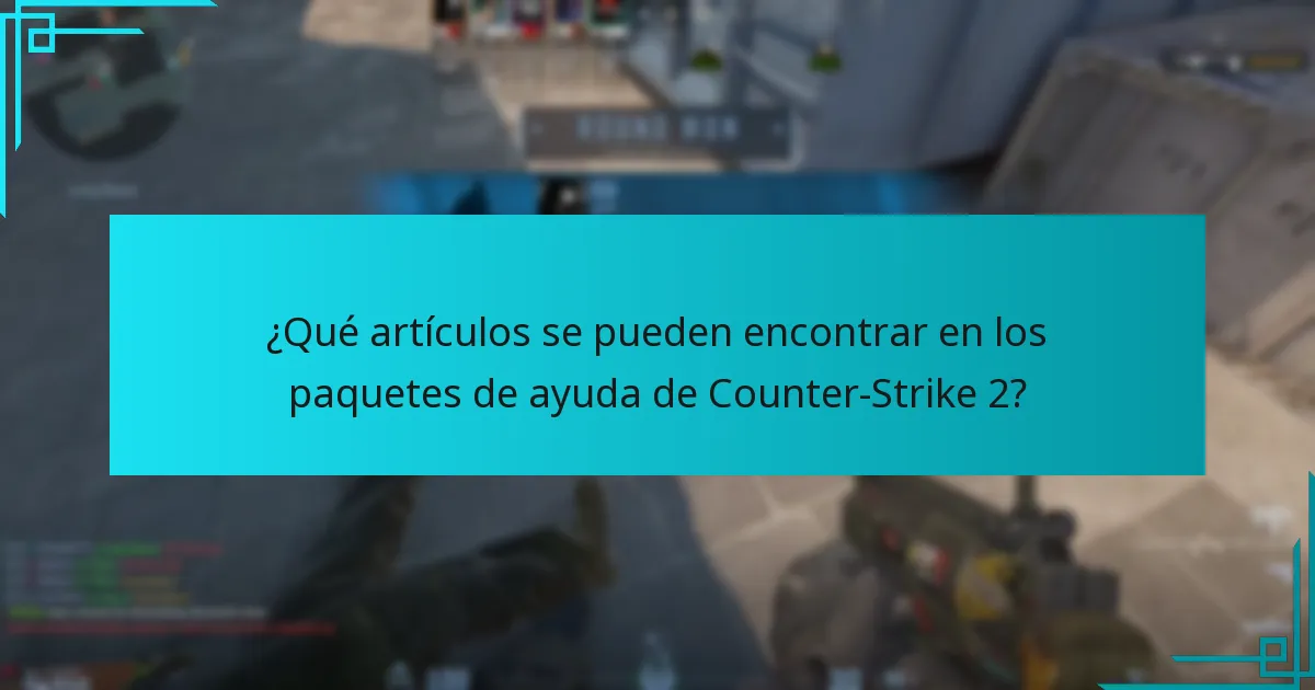 ¿Cuáles son las últimas actualizaciones sobre los artículos de los paquetes de ayuda?
