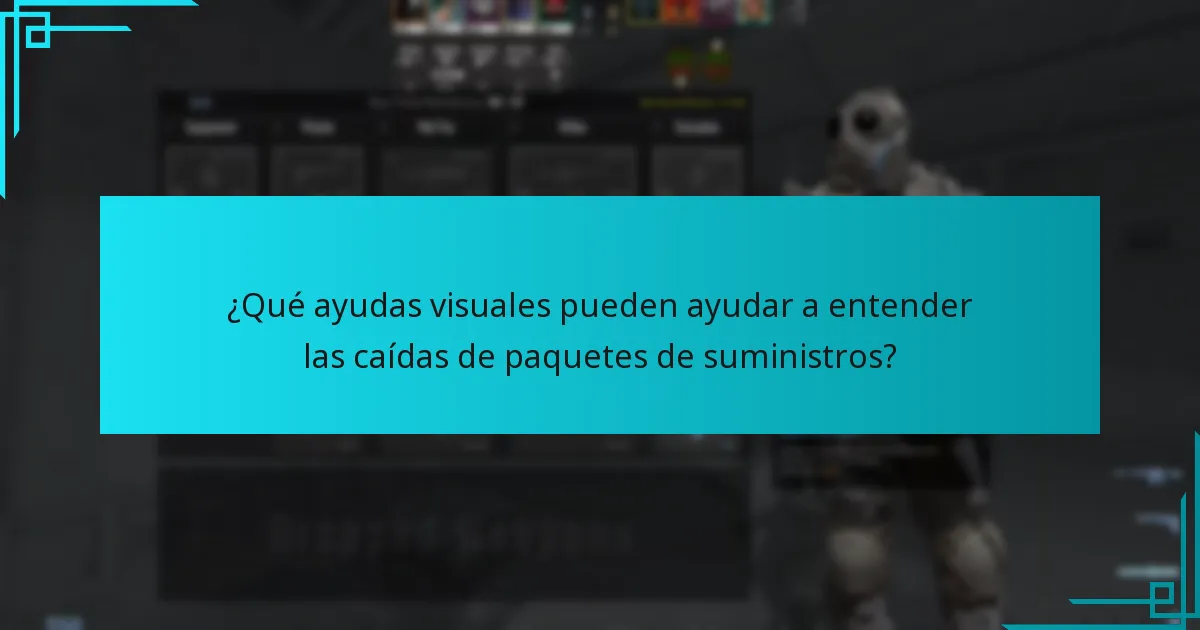 ¿Cuáles son los errores comunes al interactuar con caídas de paquetes de suministros?