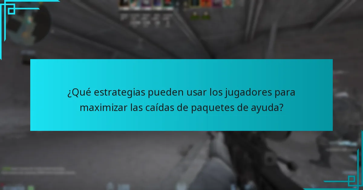 ¿Cuáles son los riesgos asociados con las caídas de paquetes de ayuda?